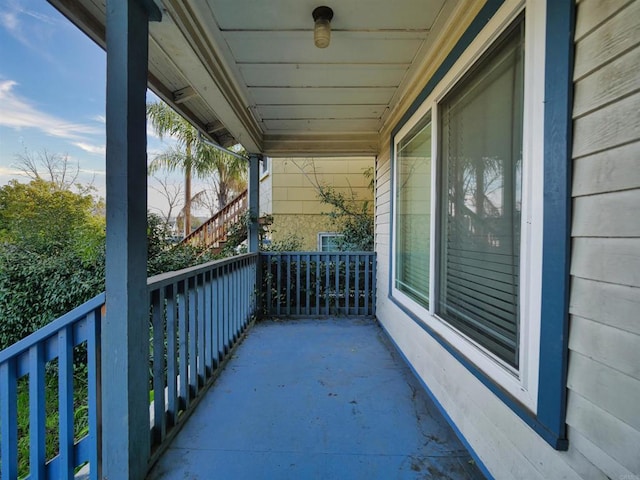 view of balcony