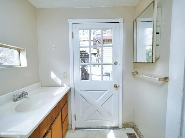 bathroom with vanity