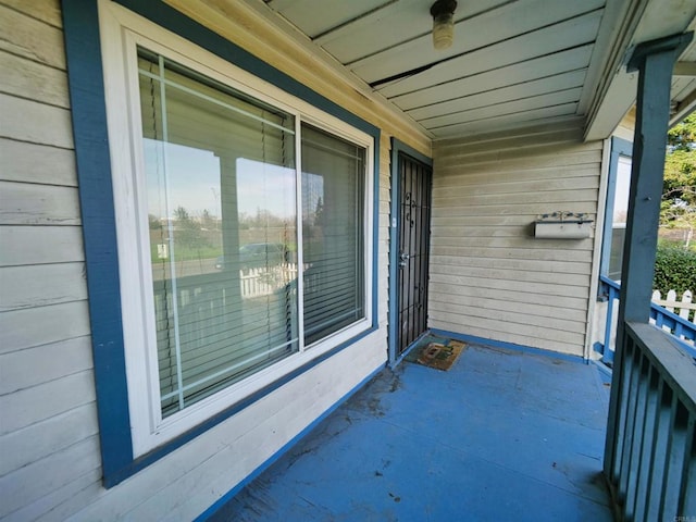 exterior space featuring covered porch