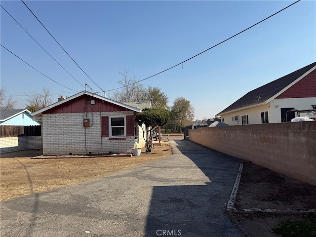 view of side of property