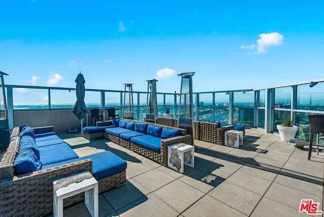 view of patio featuring outdoor lounge area