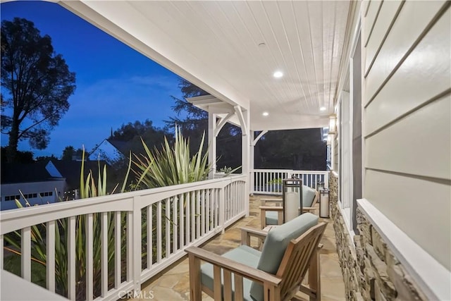 view of balcony