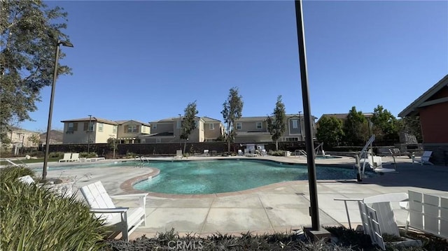 view of pool with a patio area