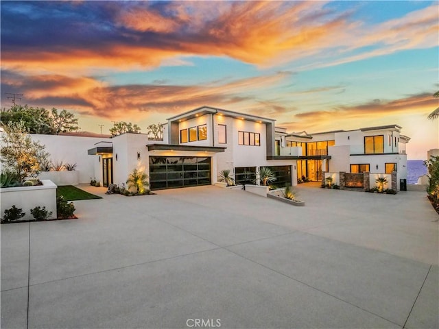 modern home with a garage