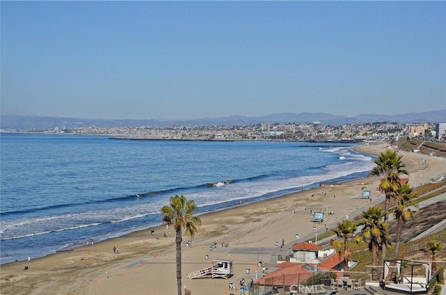 property view of water with a view of the beach