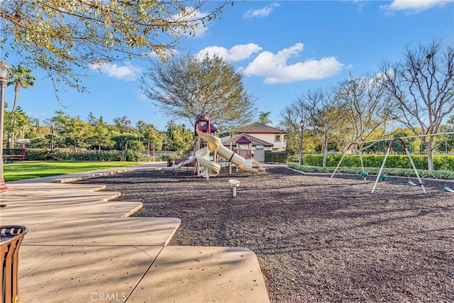 view of jungle gym