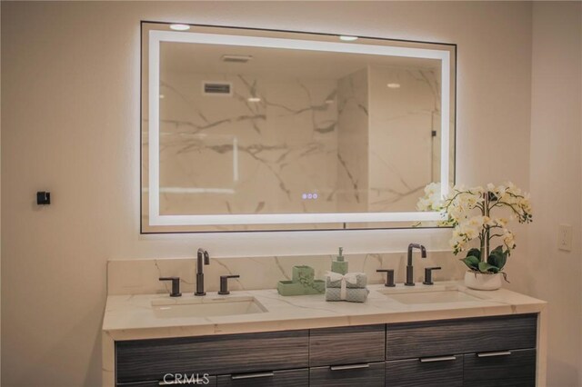 bathroom featuring vanity