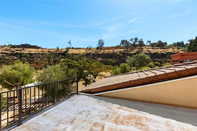 view of patio / terrace with a balcony