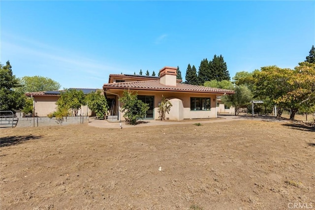 view of rear view of property