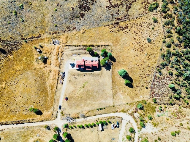 bird's eye view featuring a rural view