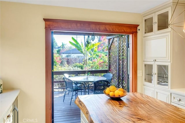 dining room featuring hardwood / wood-style floors