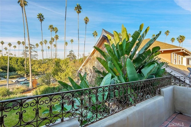 view of balcony