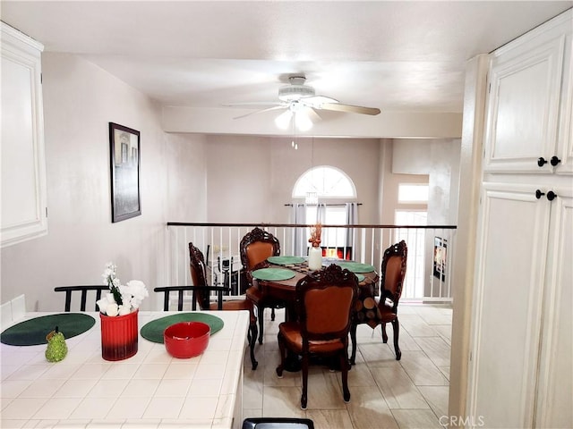 11608 Valley View Ave Unit 6, Whittier, CA 90604 - dining room with a ceiling fan