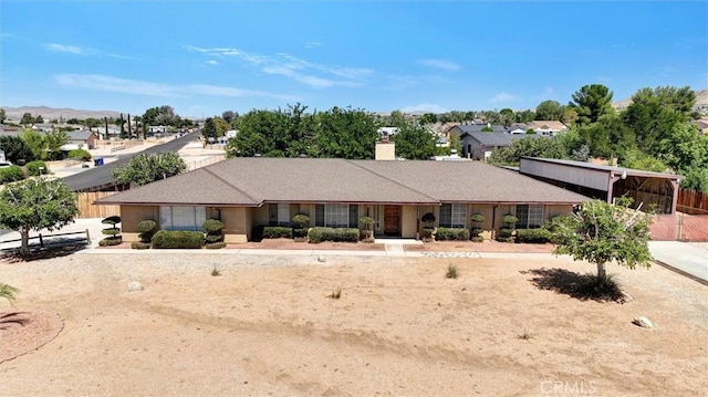 view of ranch-style home