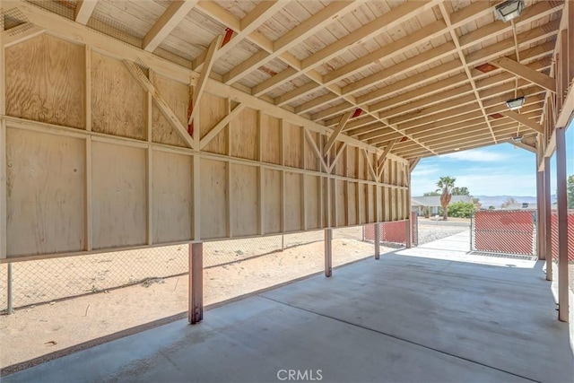 view of horse barn