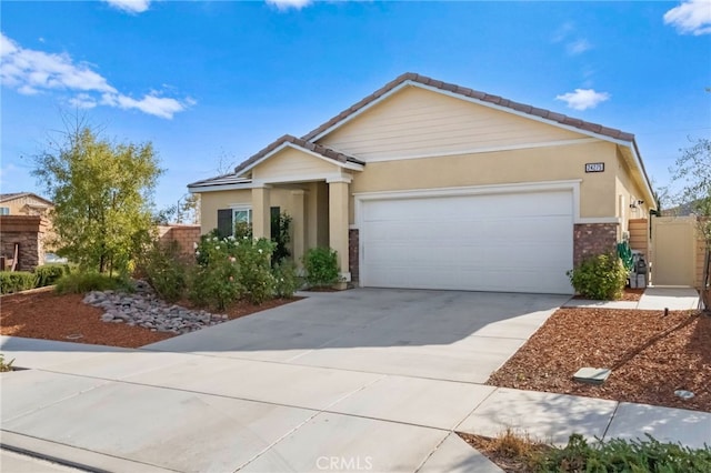 craftsman house with a garage