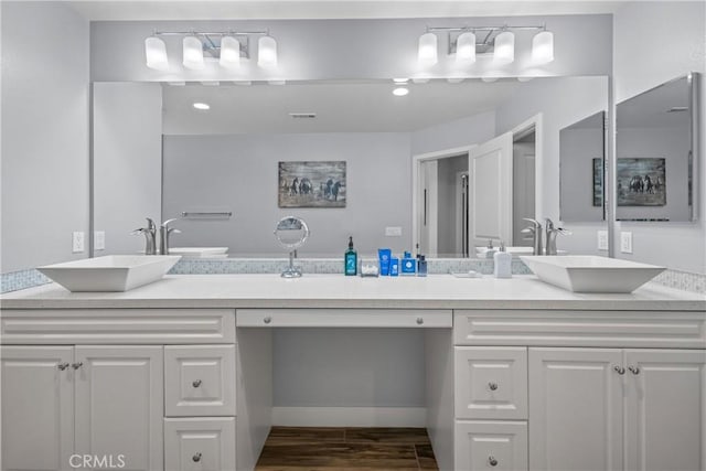 bathroom with vanity