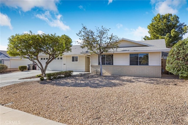 ranch-style home with a garage