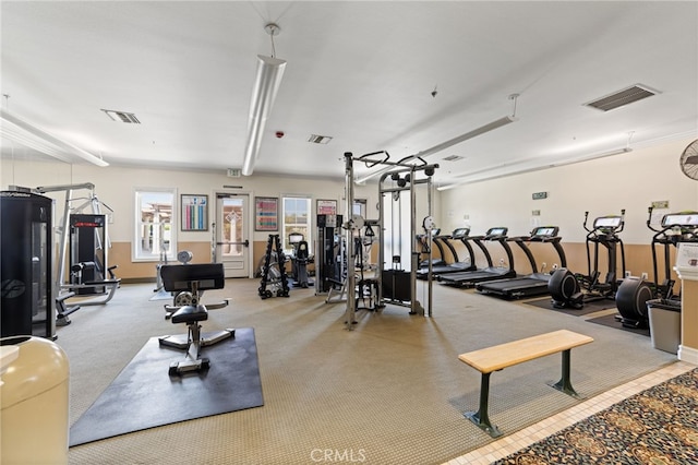 view of exercise room