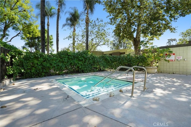 view of pool with a patio