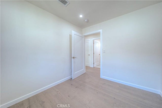 15570 Ethel St, Chino Hills, CA 91709 - spare room featuring recessed lighting, visible vents, light wood finished floors, and baseboards