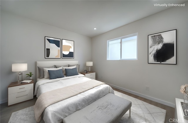 15570 Ethel St, Chino Hills, CA 91709 - bedroom featuring light wood-style floors, recessed lighting, and baseboards