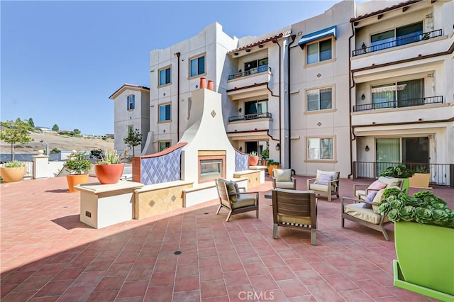 view of patio / terrace with an outdoor living space