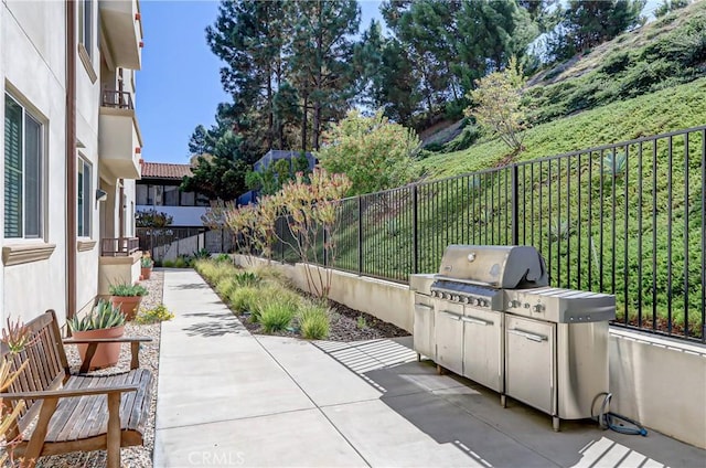 view of patio / terrace with grilling area