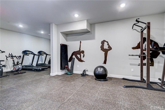 view of workout area