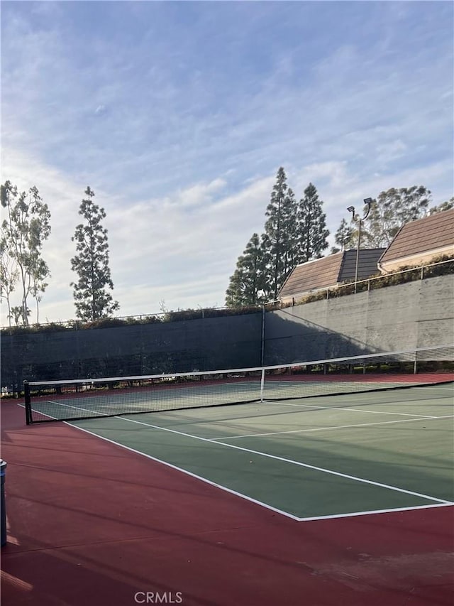 view of tennis court