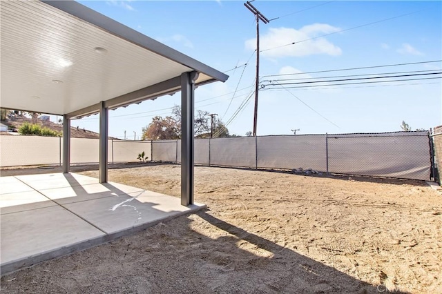 view of yard with a patio