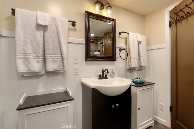 bathroom with vanity