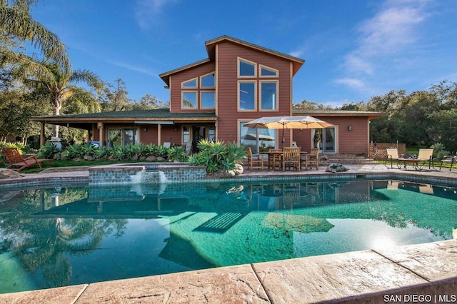 view of pool with a patio