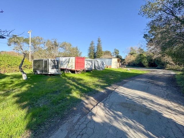 exterior space with a front lawn