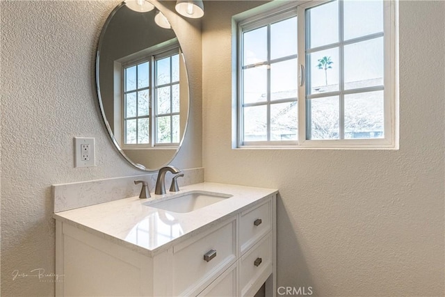 bathroom featuring vanity