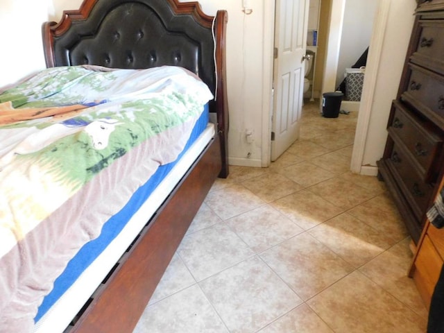 view of tiled bedroom