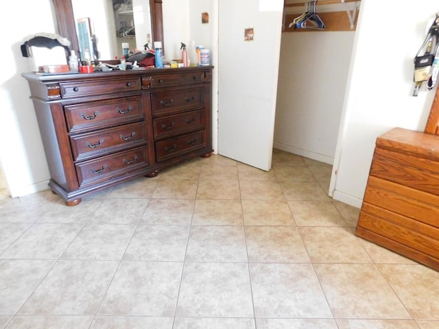 view of tiled bedroom