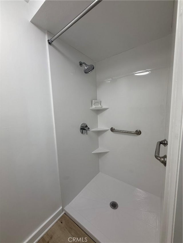 bathroom with walk in shower