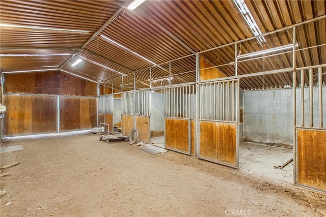 view of horse barn