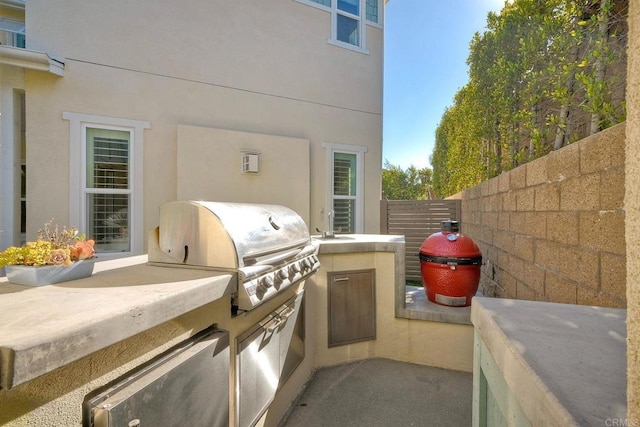 view of patio / terrace featuring grilling area and area for grilling