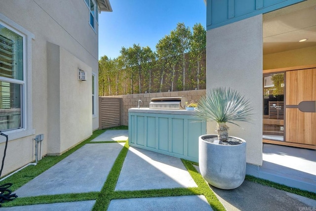 view of yard with a patio