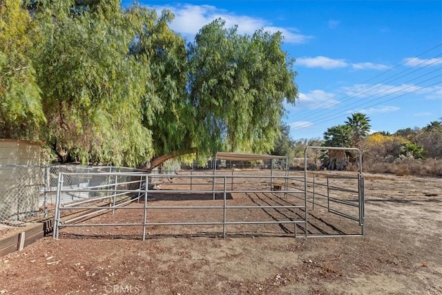 view of stable