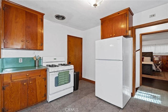 kitchen with white appliances