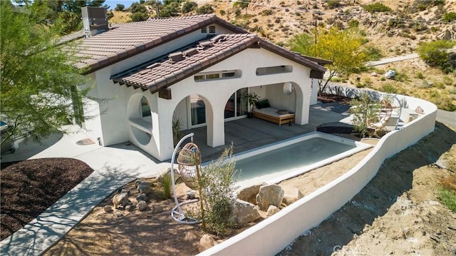 exterior space with a patio