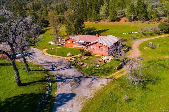 birds eye view of property