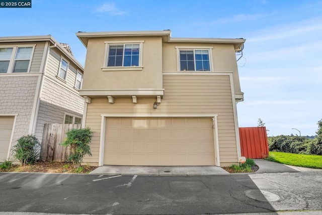 front facade featuring a garage