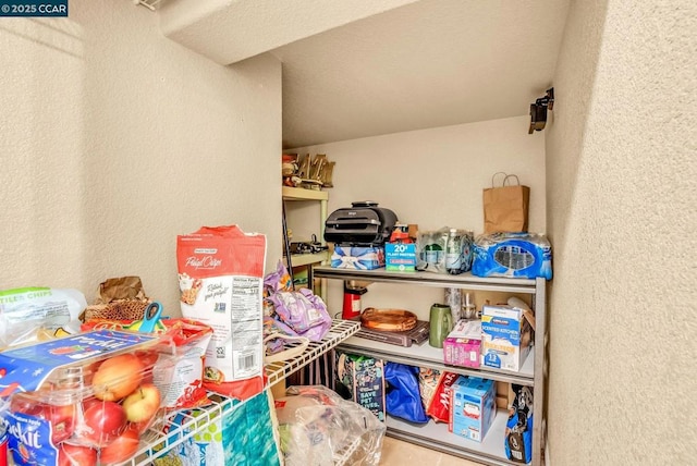 view of storage room