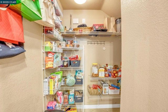 view of pantry