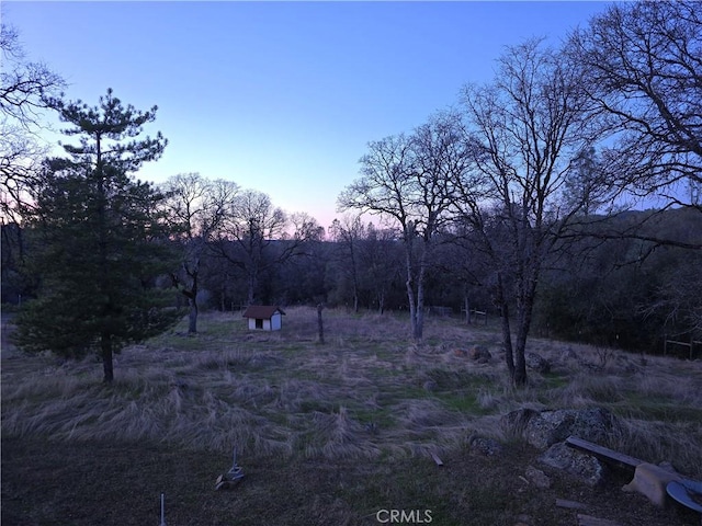 view of nature at dusk