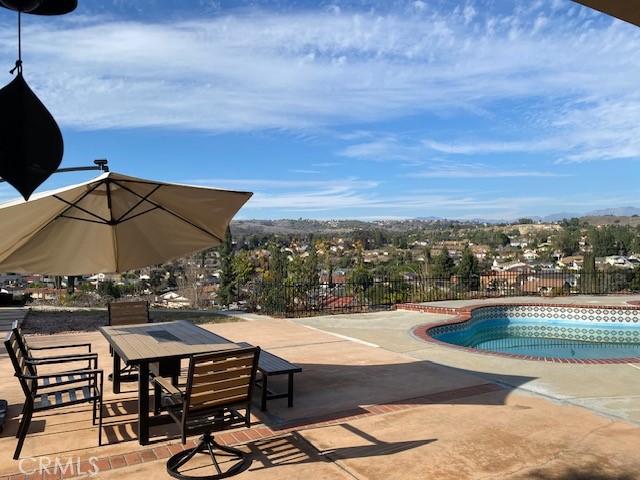 view of pool with a patio